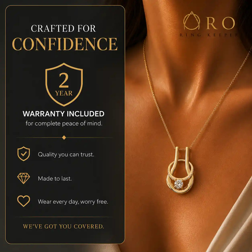 Gold Ring Keeper Necklace UK