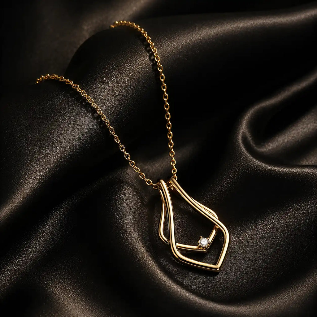 gold ring necklace