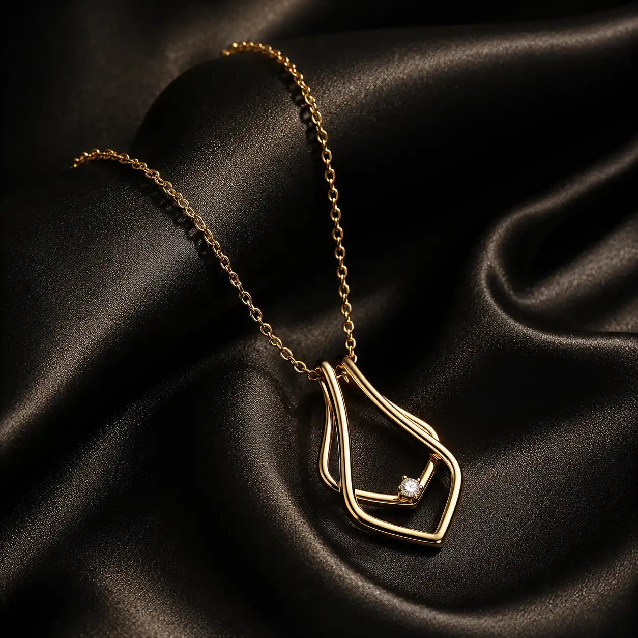 gold ring necklace