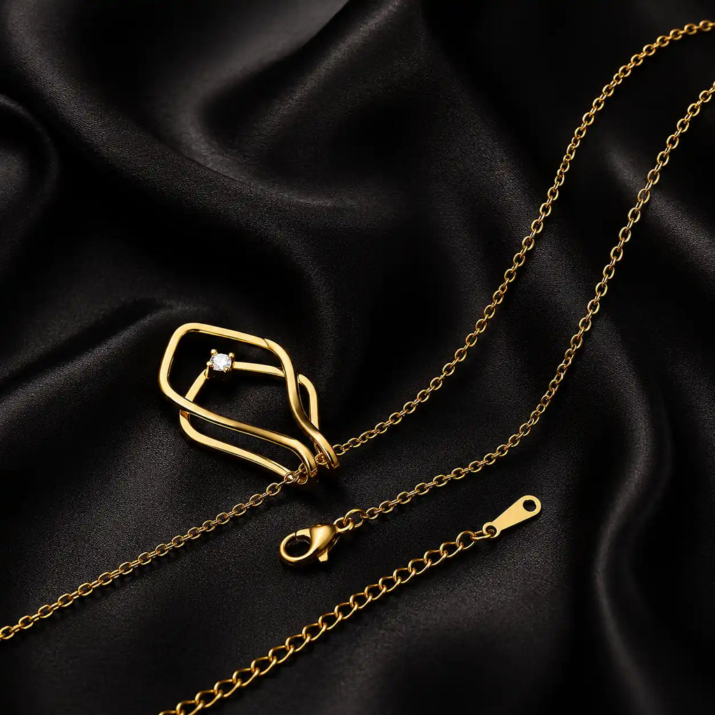 gold ring necklace